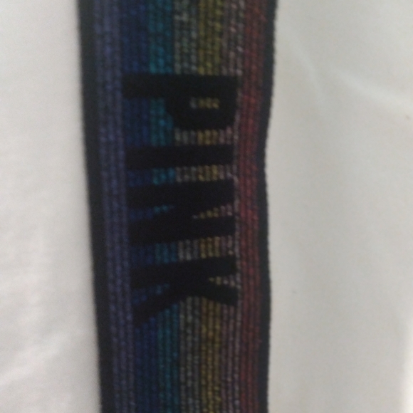 VS PINK iridescent bling dog tee X-large NWOT - Picture 5 of 10